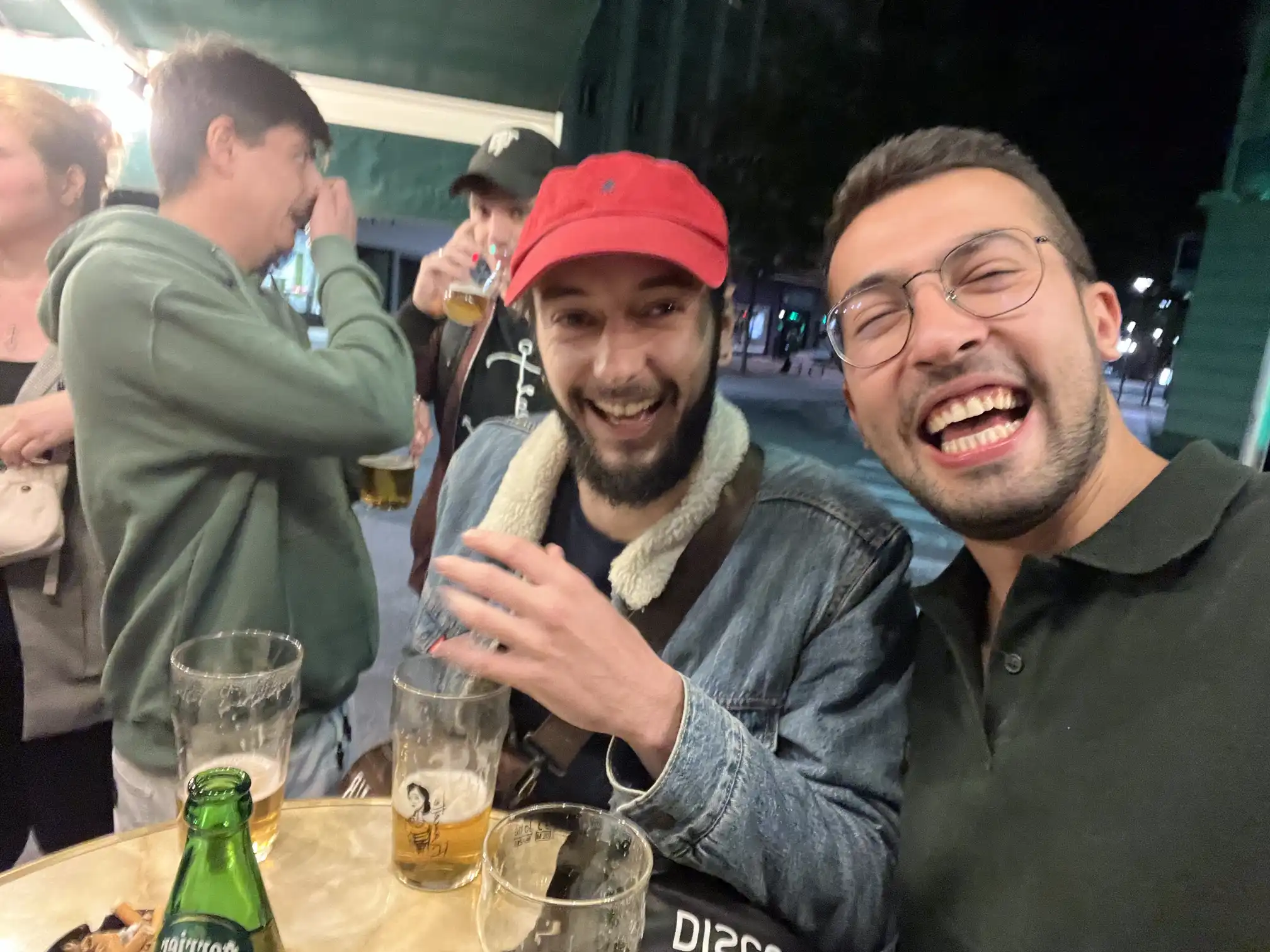 Koray with friends